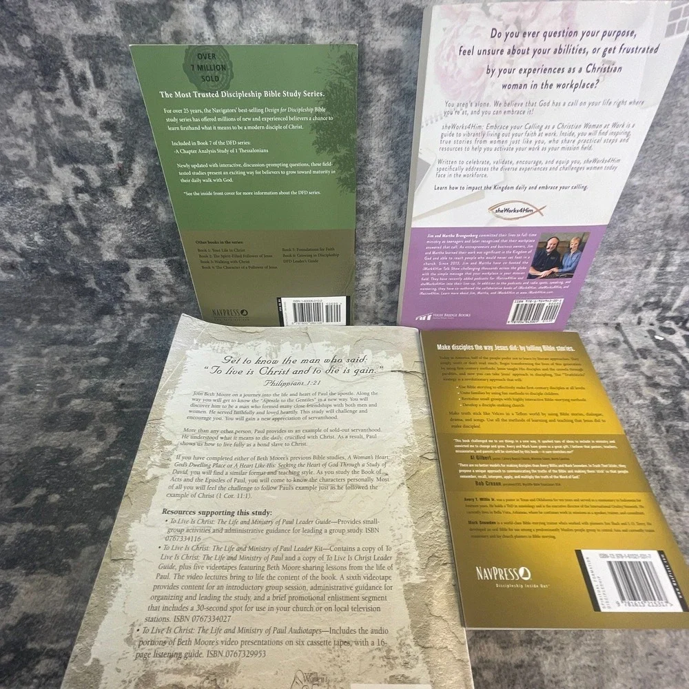 Christian Women's Study Lot Beth Moore To Live is Christ Truth That Sticks 4pk